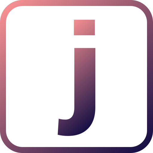 lettera j Generic gradient outline icona