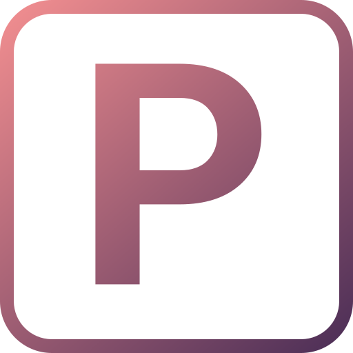 letra p Generic gradient outline icono