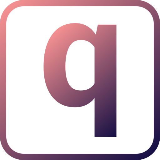 편지 q Generic gradient outline icon