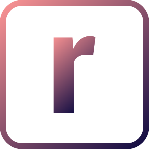 buchstabe r Generic gradient outline icon