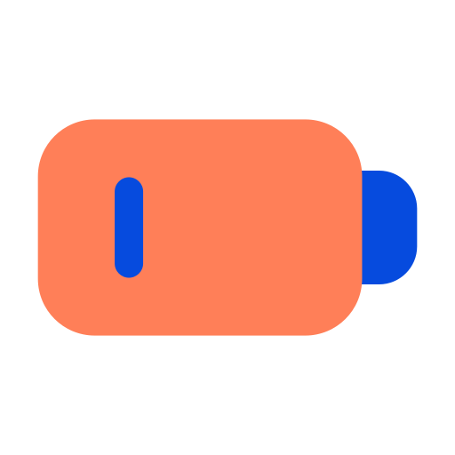 niski poziom baterii Generic color fill ikona