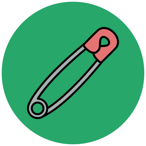 Safety pin Generic color lineal-color icon