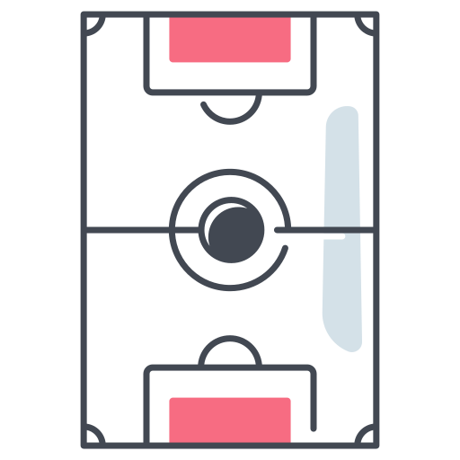 Football Field Generic color lineal-color icon