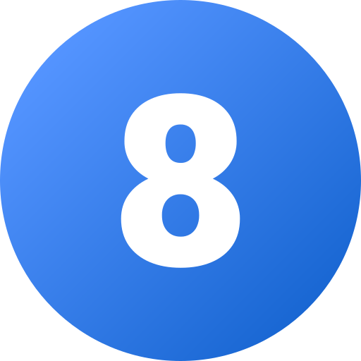 숫자 8 Generic gradient fill icon