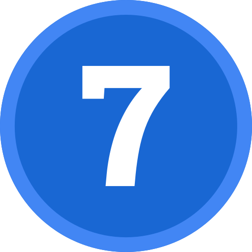 번호 7 Generic color fill icon