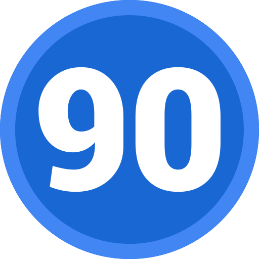 Ninety Generic color fill icon
