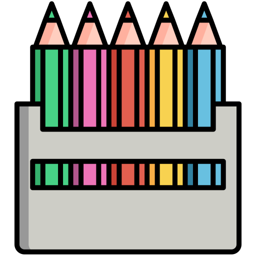 色鉛筆 Generic color lineal-color icon