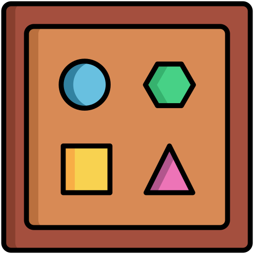 zabawka w kształcie Generic color lineal-color ikona