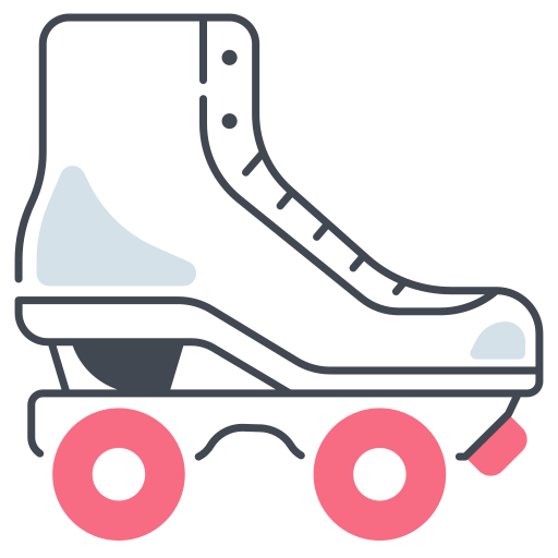 Roller Skate Generic color lineal-color icon