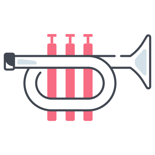 trompet Generic color lineal-color icoon