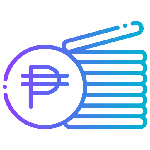 peso filippino Generic gradient outline icona