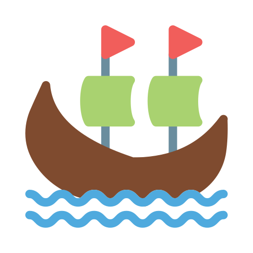 bateau viking Generic color fill Icône