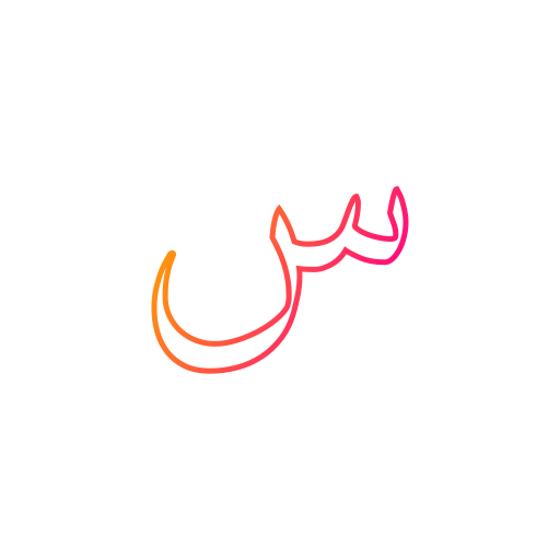 lingua araba Generic gradient outline icona