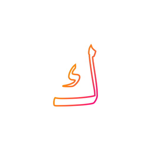 lingua araba Generic gradient outline icona
