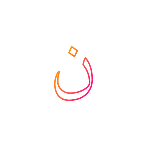 arabic language Generic gradient outline icon