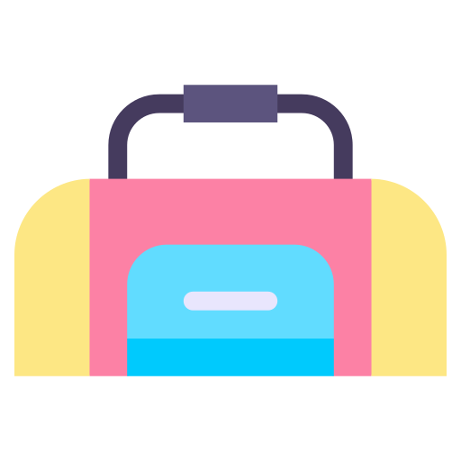 bolsa de gimnasio Generic color fill icono