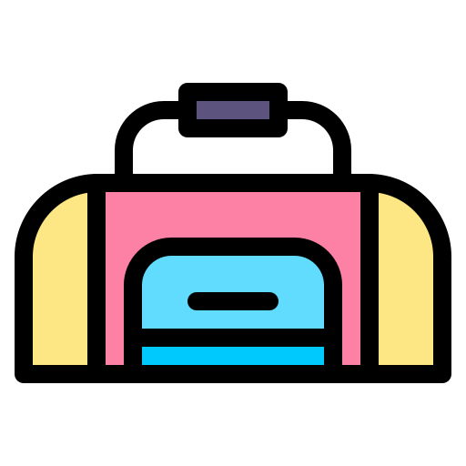 bolsa de gimnasio Generic color lineal-color icono