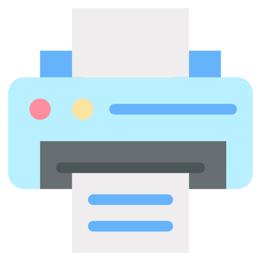 Printer Generic color fill icon