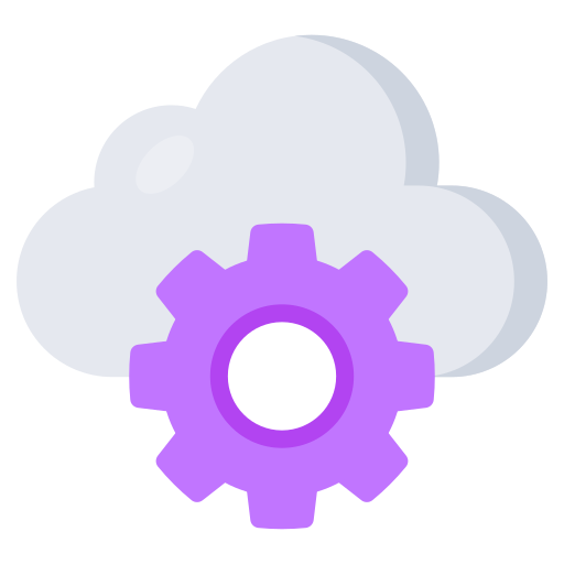configuración de la nube Generic color fill icono