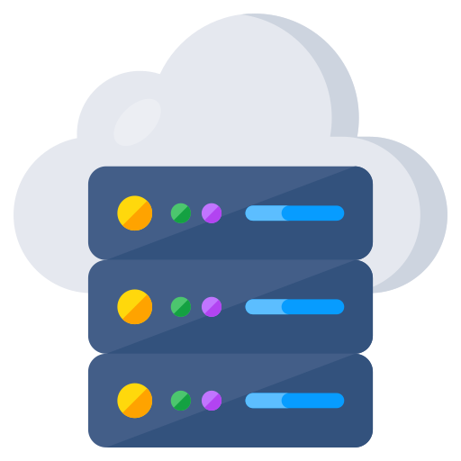 serwer w chmurze Generic color fill ikona
