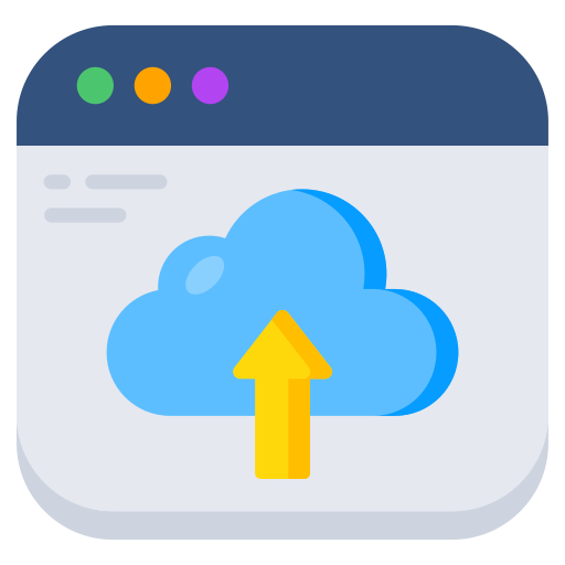 cloud-upload Generic color fill icon