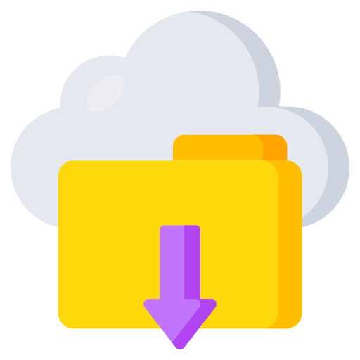 cloud-download Generic color fill icon