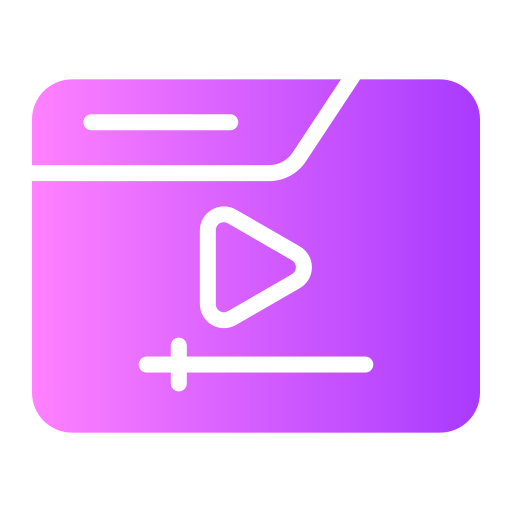streaming Generic gradient fill icon