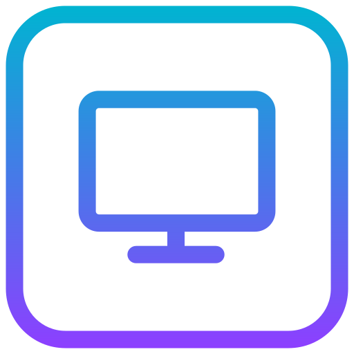 monitor Generic gradient outline icono