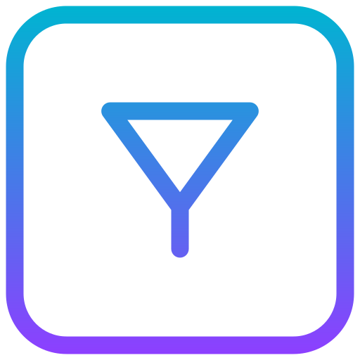 Filter Generic gradient outline icon