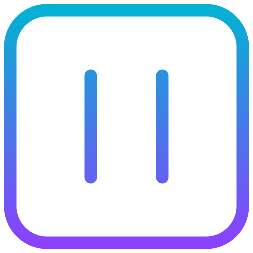 一時停止 Generic gradient outline icon