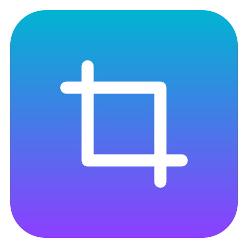 Crop Generic gradient fill icon