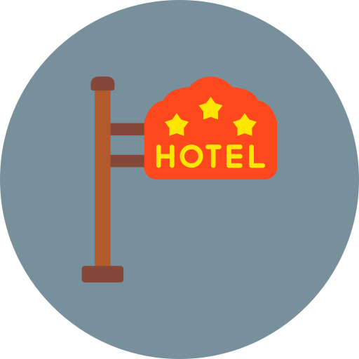 ホテルの看板 Generic color fill icon