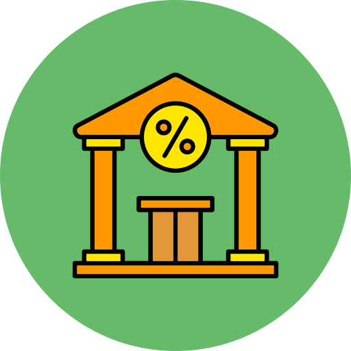 belastingkantoor Generic color lineal-color icoon