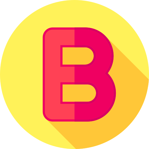 Буква Б Generic color fill иконка