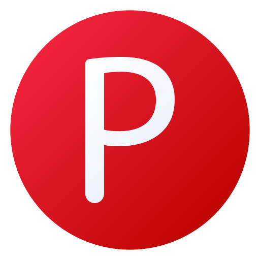 文字 p Generic gradient fill icon