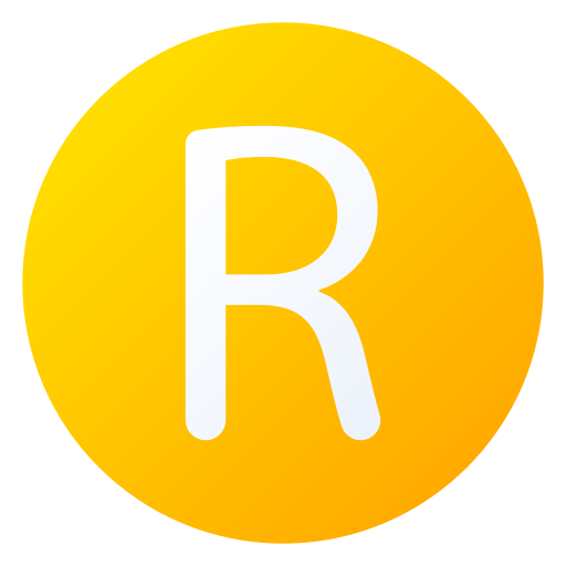 lettera r Generic gradient fill icona