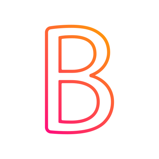 buchstabe b Generic gradient outline icon