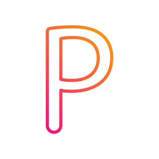 Буква p Generic gradient outline иконка