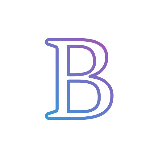 beta Generic gradient outline icon