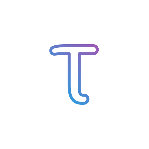 tau Generic gradient outline icoon