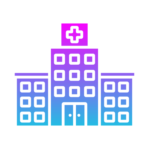 Здание больницы Generic gradient fill иконка