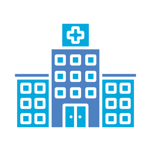 budynek szpitala Generic color fill ikona