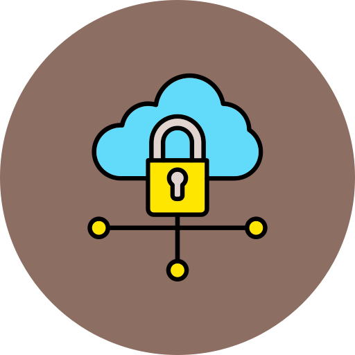Cloud lock Generic color lineal-color icon