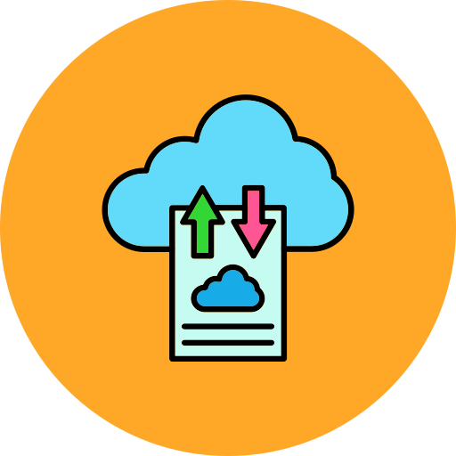 Cloud Uploading Generic color lineal-color icon