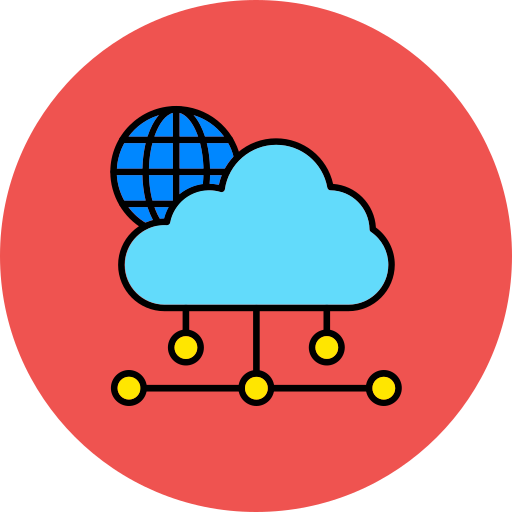 cloud-netzwerk Generic color lineal-color icon