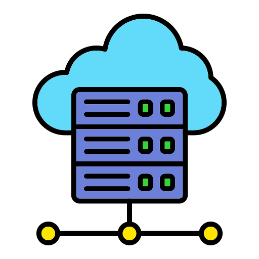 cloud-server Generic color lineal-color icon
