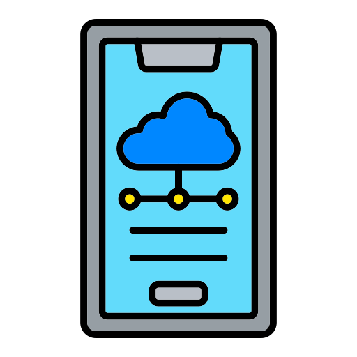 mobile cloud Generic color lineal-color icon