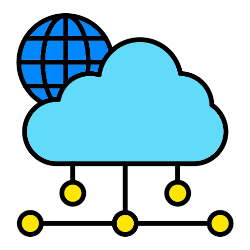 cloud-netwerk Generic color lineal-color icoon