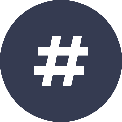 Hastag Generic color fill icon