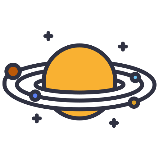 zonnestelsel Generic color lineal-color icoon